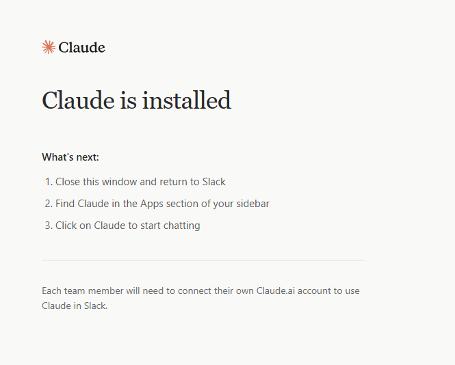 Claude is installed
